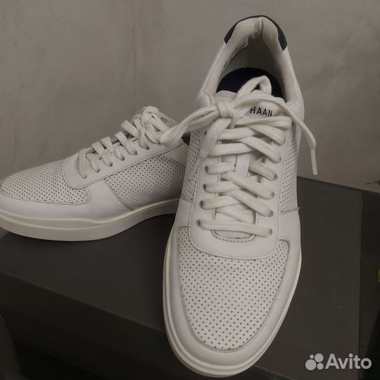 Мужские кожаные кеды 40