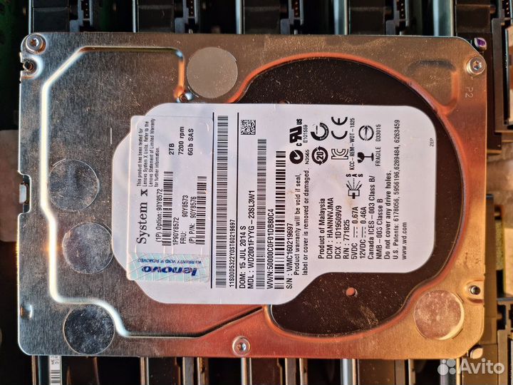 Жёсткий диск SAS 2, 3 тб