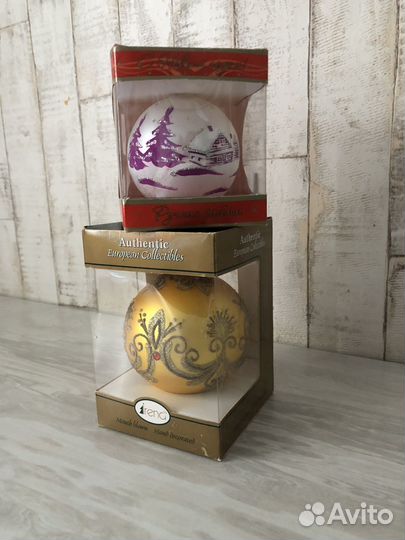 Елочные шары стеклянные на елку