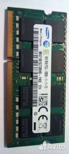 Оперативная память для ноутбука pc3l 8 gb