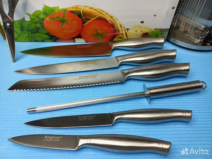 Набор ножей на подставке 8 В 1 king gary