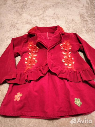 Джинсовые сарофанчики и курточка