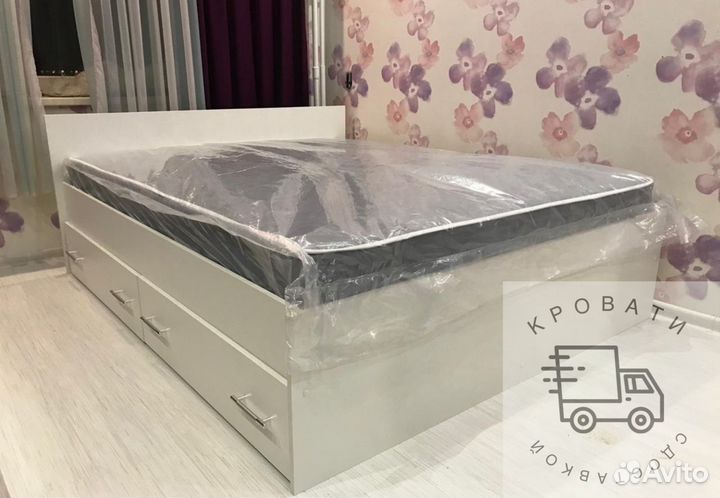 Кровать 160 200 с ящиками