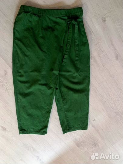 Штаны с запахом лен