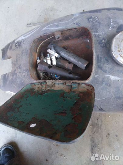 Бак капля с бардачком к750