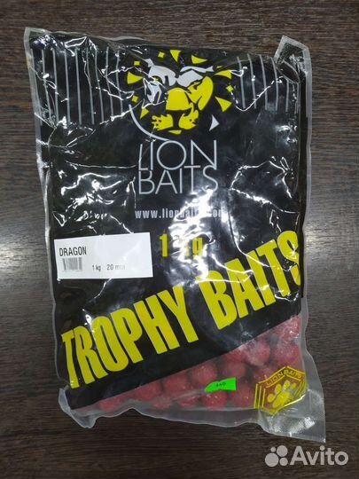 Бойлы тонущие lion baits серии trophy baits 1 кг