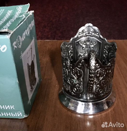 Подстаканник никелированный 