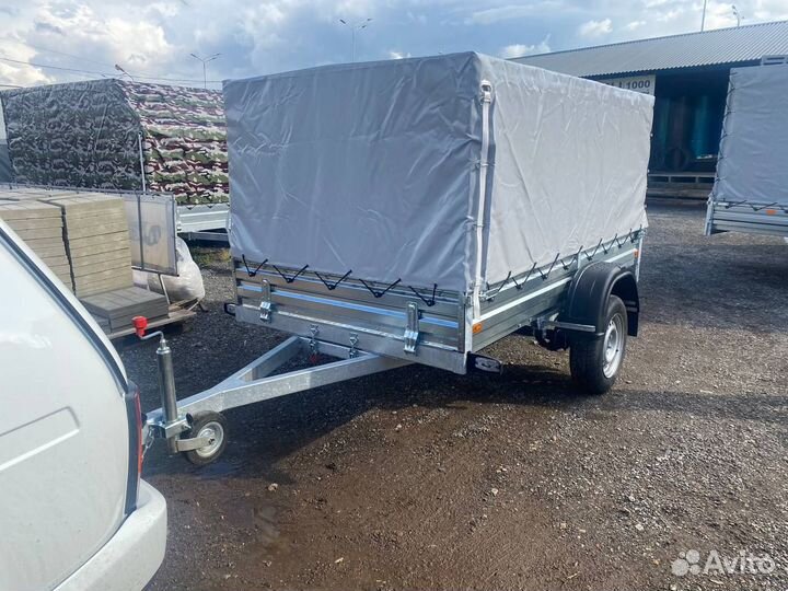 Прицеп оцинкованный мзса, кузов 2,43 на 1,37м