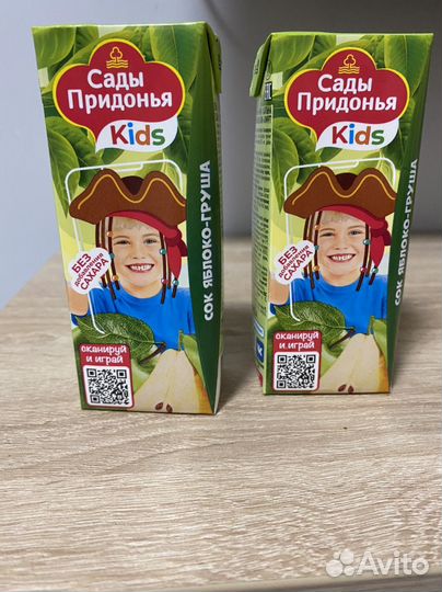 Сок детский Сады Придонья яблоко-груша