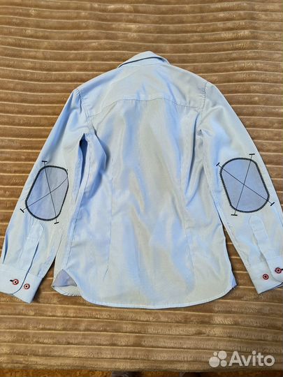 Рубашка для мальчика 122-128 в тонкую полоску