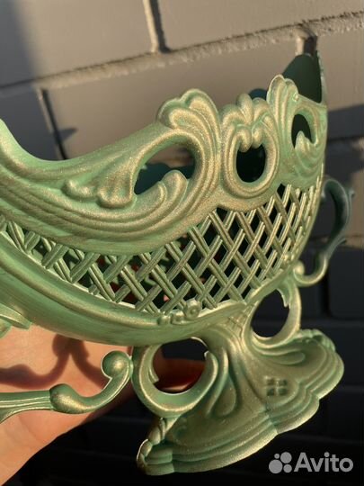 Фруктовница конфетница ваза кубок винтаж барокко