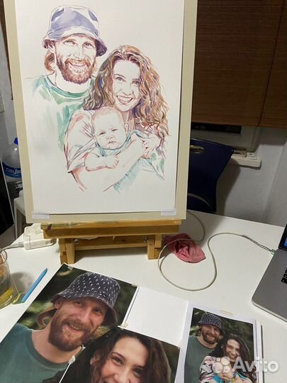 Портрет по фото на заказ Рисунок и иллюстрация