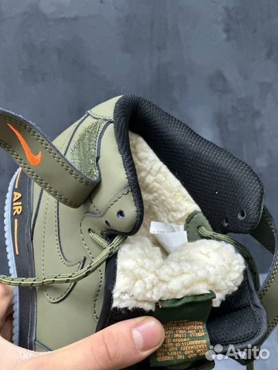 Кроссовки мужские Nike Air Force 1 Mid зимние