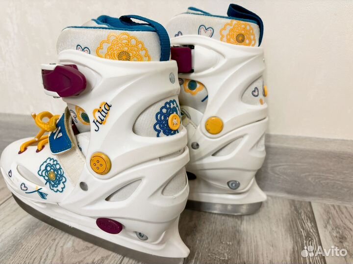Коньки детские раздвижные 30-33