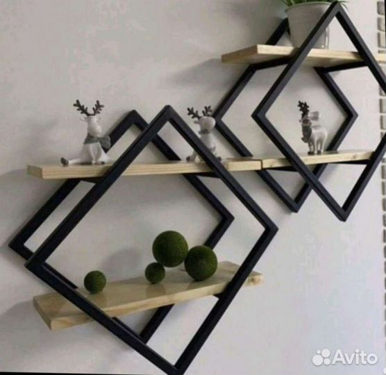 Полки в стиле лофт