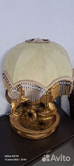 Светильник настольный с фонтаном