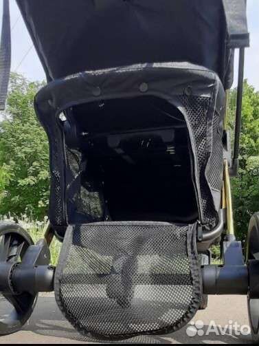 Коляска babalo чёрная/ золото
