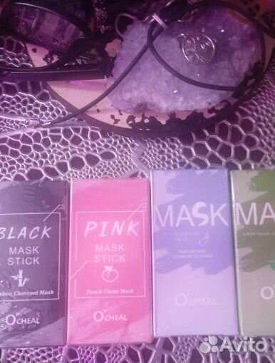 Маска для лица. Глиняная маска в стиках