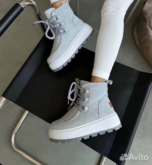 Угги дутики на платформе зимние