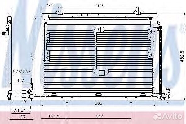 Радиатор кондиционера mercedes-benz: C-class (S202