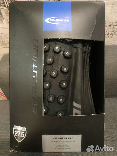 Schwalbe ice spiker pro 27.5х2.6 650В lateSkin