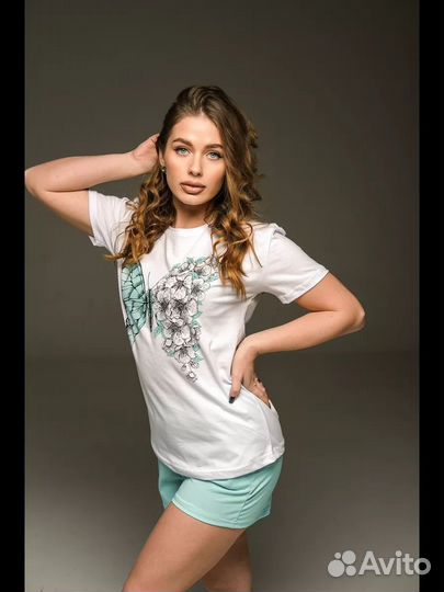 Пижама женская с шортами 44-р, новая