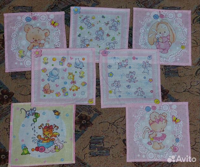 Платочки носовые детские