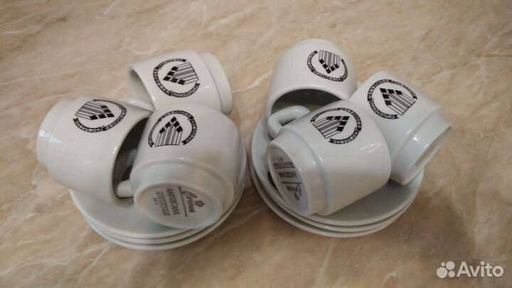 Кофейный сервиз на 6 персон, фарфор