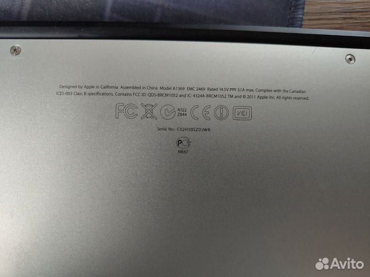 MacBook Air (13 дюймов, середина 2011 г.)