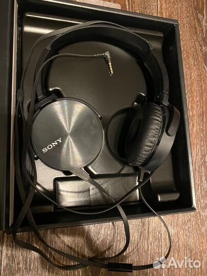 Наушники Sony MDR-XB450APB черный