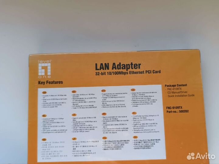 Сетевой адаптер Level One FNC-0109TX