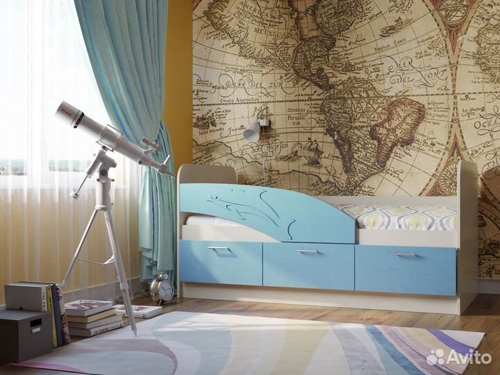 Детская кровать дельфин 1(160)