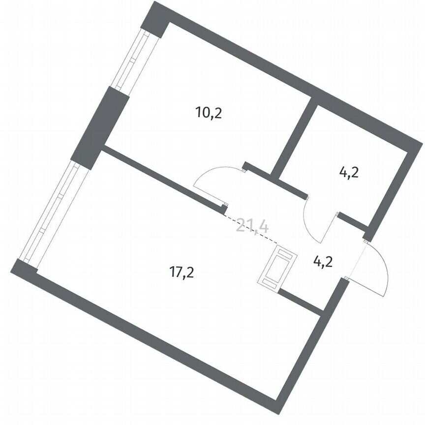 1-к. квартира, 35,9 м², 11/12 эт.