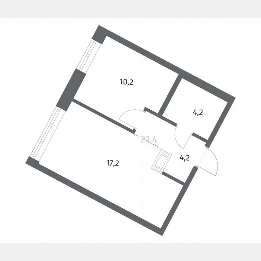 1-к. квартира, 35,9 м², 11/12 эт.