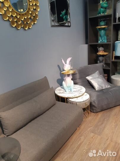 Столик- декор, заяц с подносом для мелочей