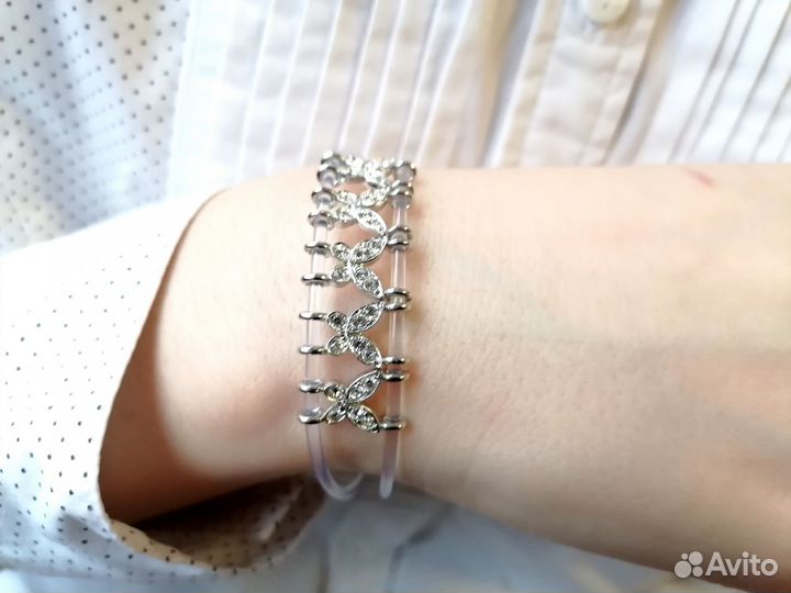 Swarovski Браслет в блестящих бабочках