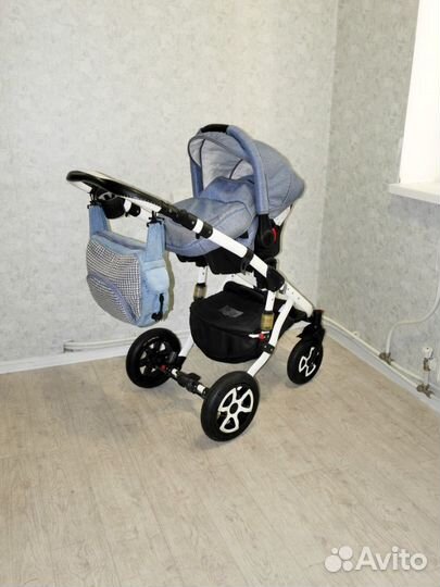 Коляска (Adamex) 3 в 1 Глория автолюлька в комплек