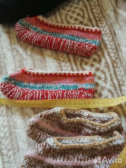 Тапочки вязанные симпатичные на девочку