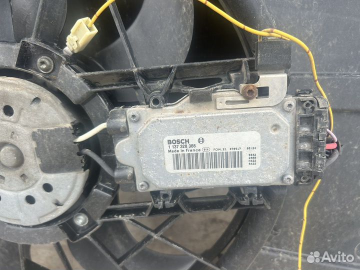 Mazda 3 BK диффузор, вентилятор, блок