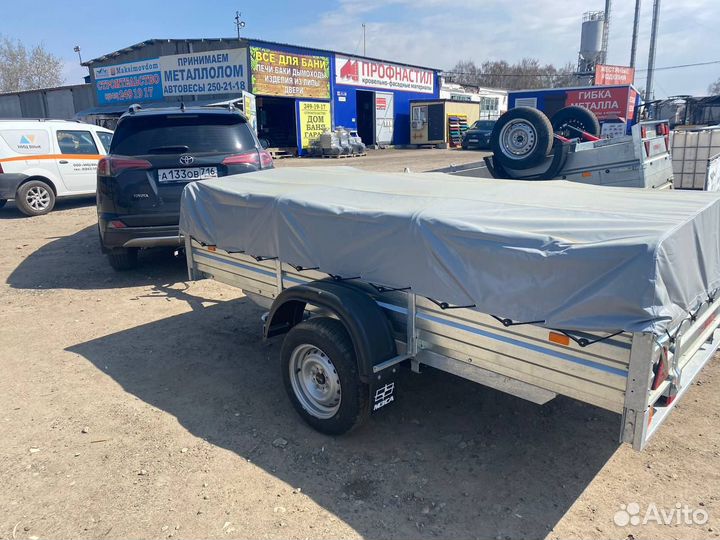 Прицеп 03.022 с тентом 50 см. Доставка. Рассрочка