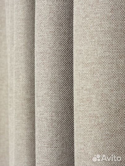 Плотные шторы серо-коричневый