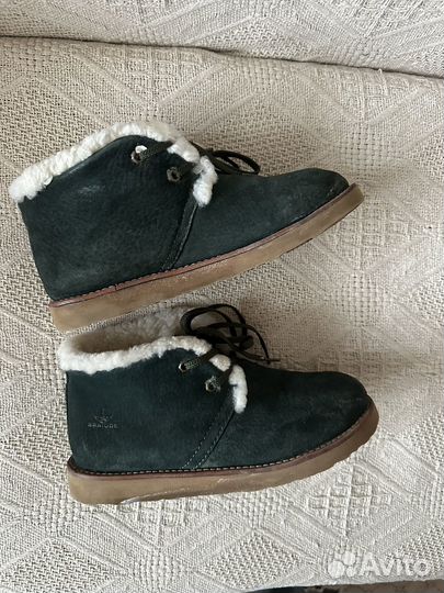 Ботинки теплые с натуральным мехом 36,5