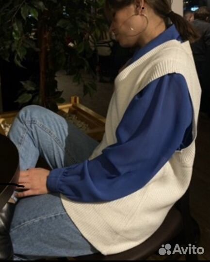 Жилет вязаный женский