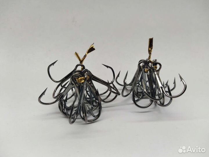 Рыболовные крючки, тройные крючки