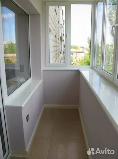 Остекление пвх с отделкой