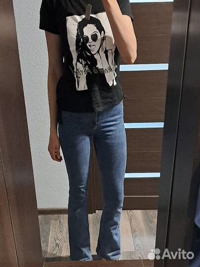 Джинсы клеш mango 34