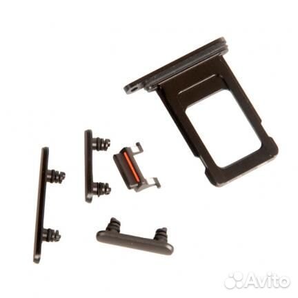 Задняя крышка в сборе с рамкой для iPhone 11, черн