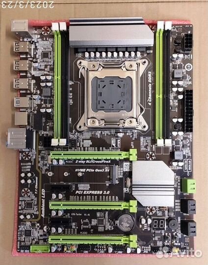 Материнская плата X 79 Turbo. Новая. Комплект