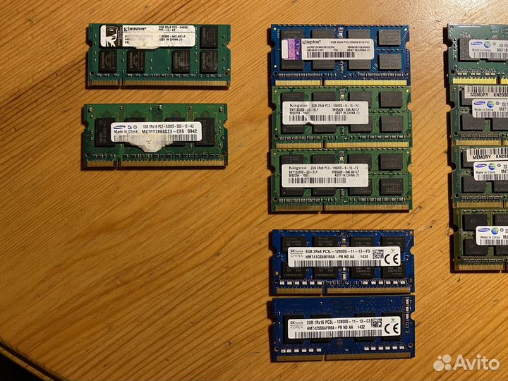 Оперативная память DDR2/DDR3/DDR4 Dimm/So-Dimm