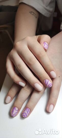 Маникюр с покрытием, педикюр